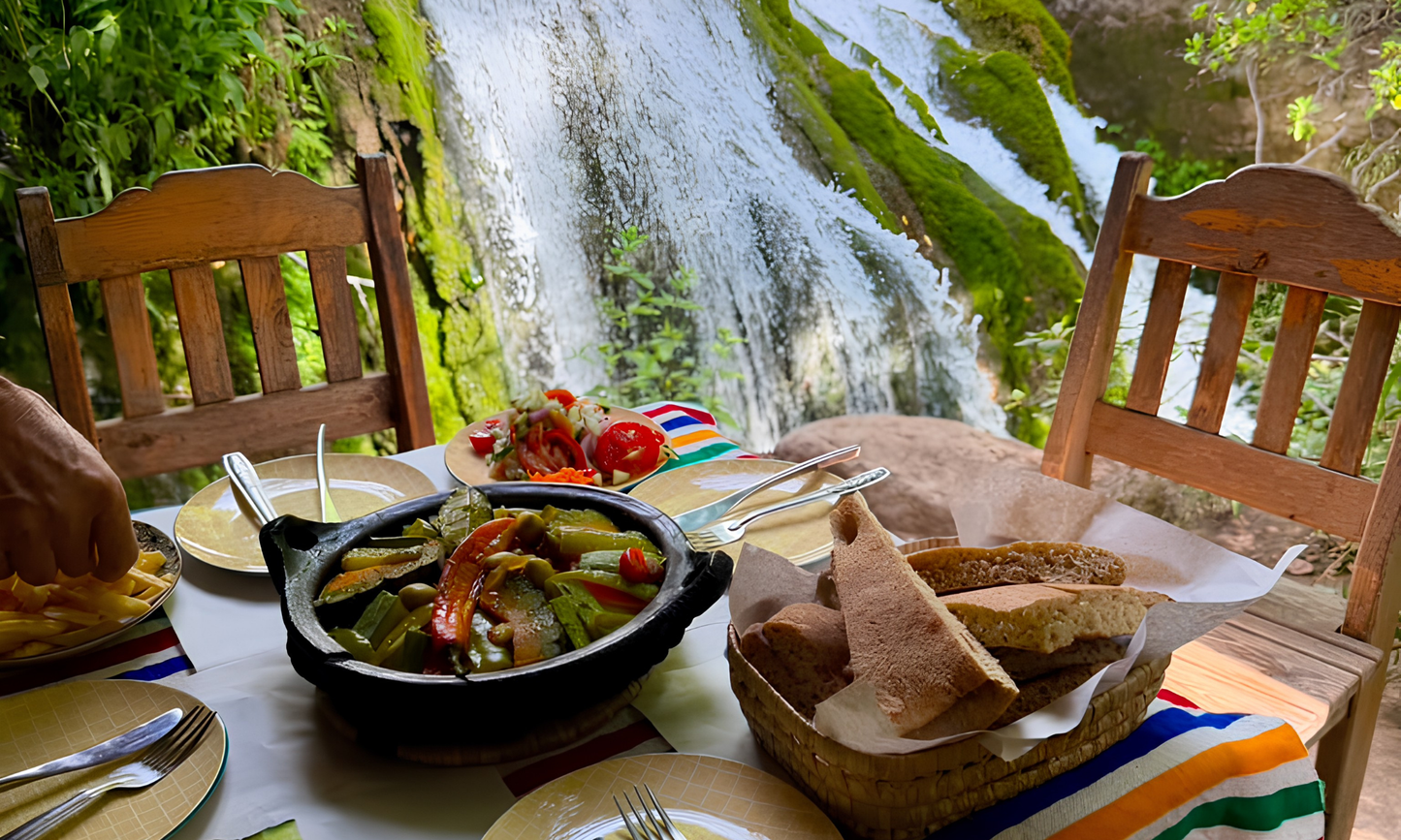 Akchour Waterfalls & Chefchaouen Day Tour with Traditional Tajine Lunch