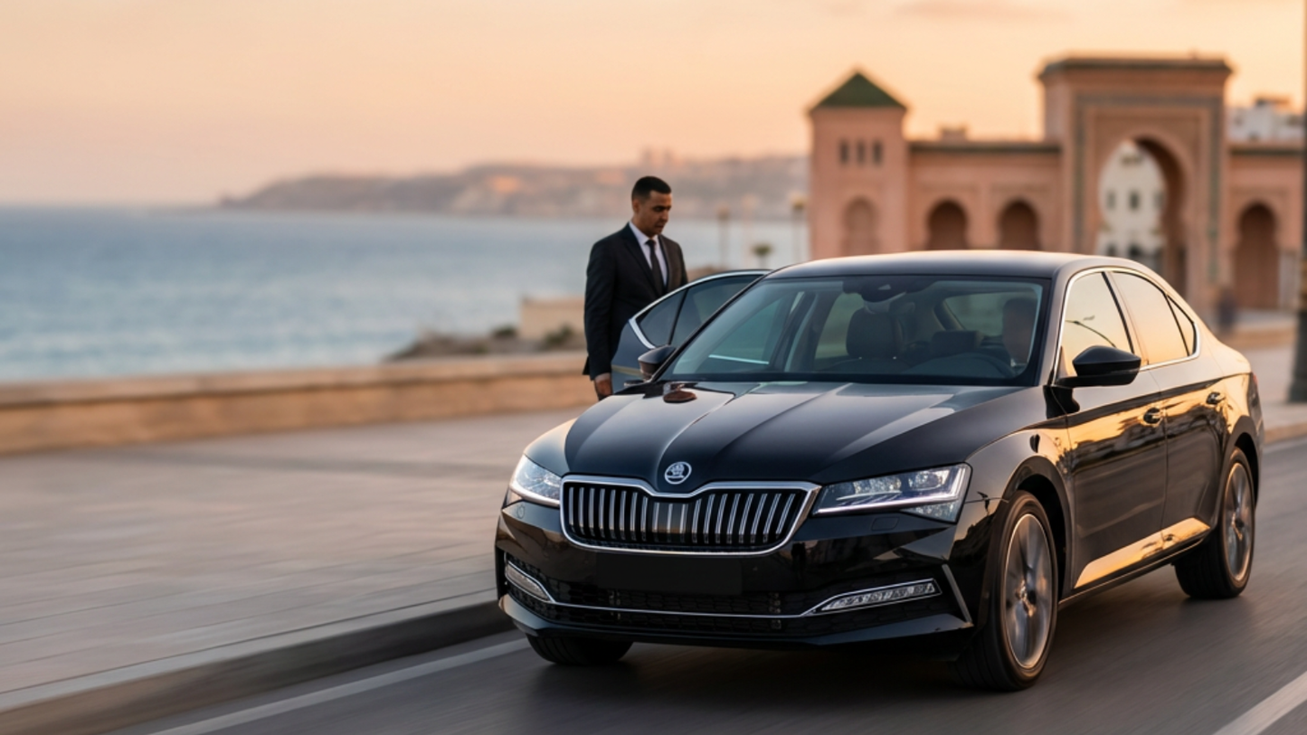 Chauffeur privé à Tanger – Location de voiture à la journée pour la ville et ses environs